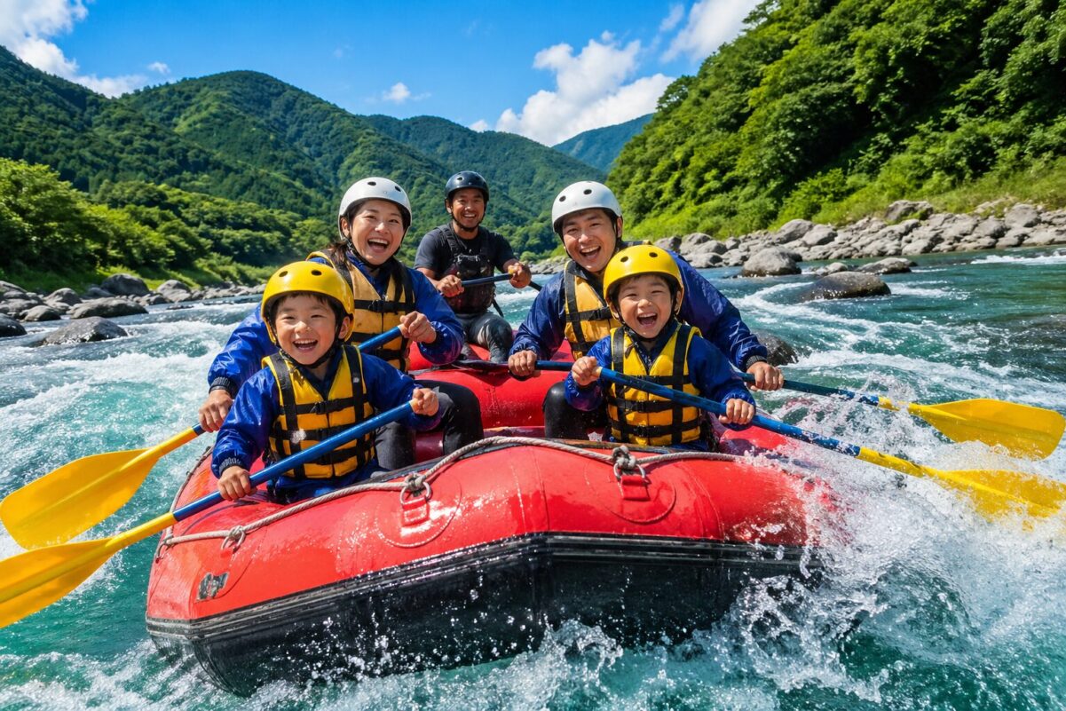 四万十川ラフティング