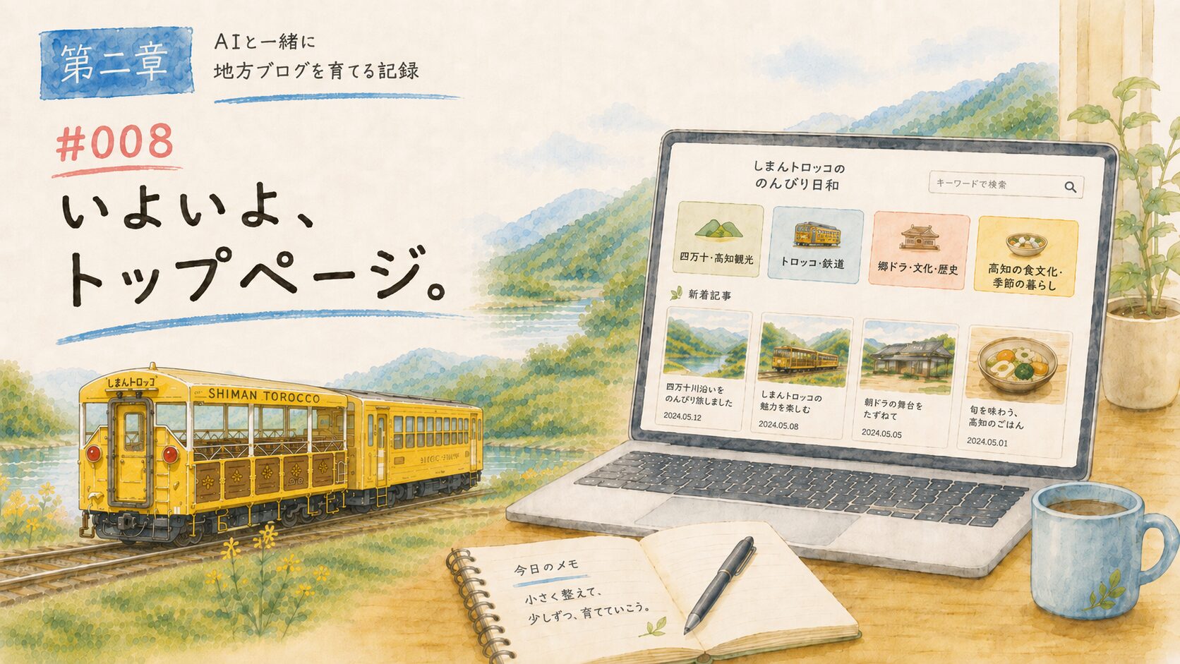 #008 AIと一緒に地方ブログを育ててみました